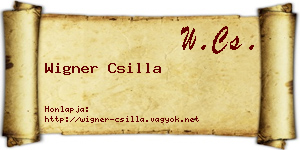 Wigner Csilla névjegykártya