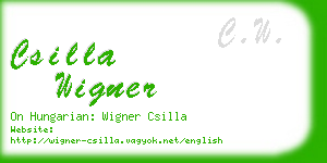 csilla wigner business card